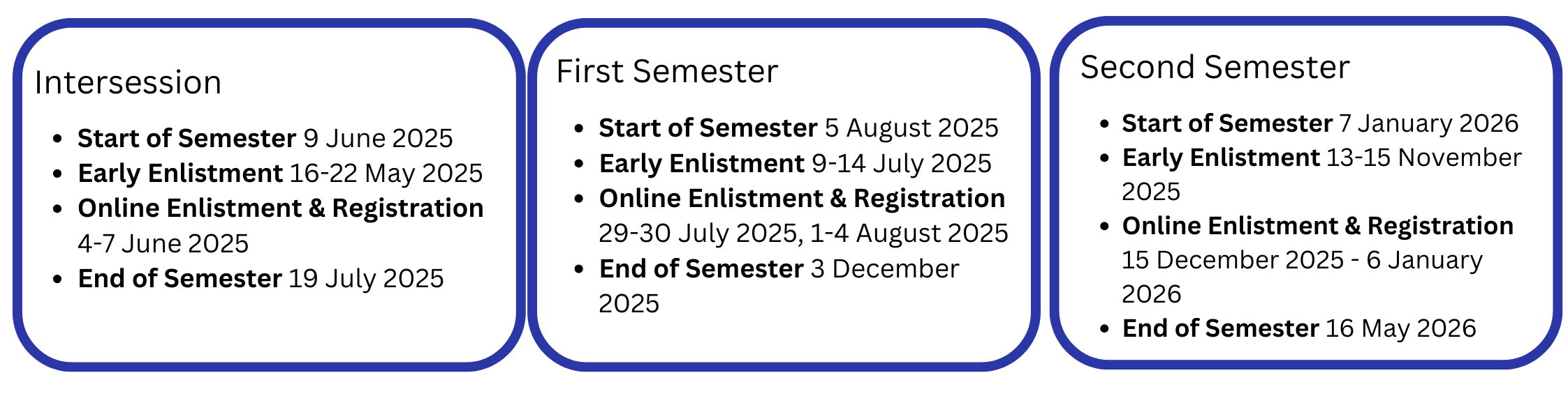 Dates to Remember SY 2025-2026