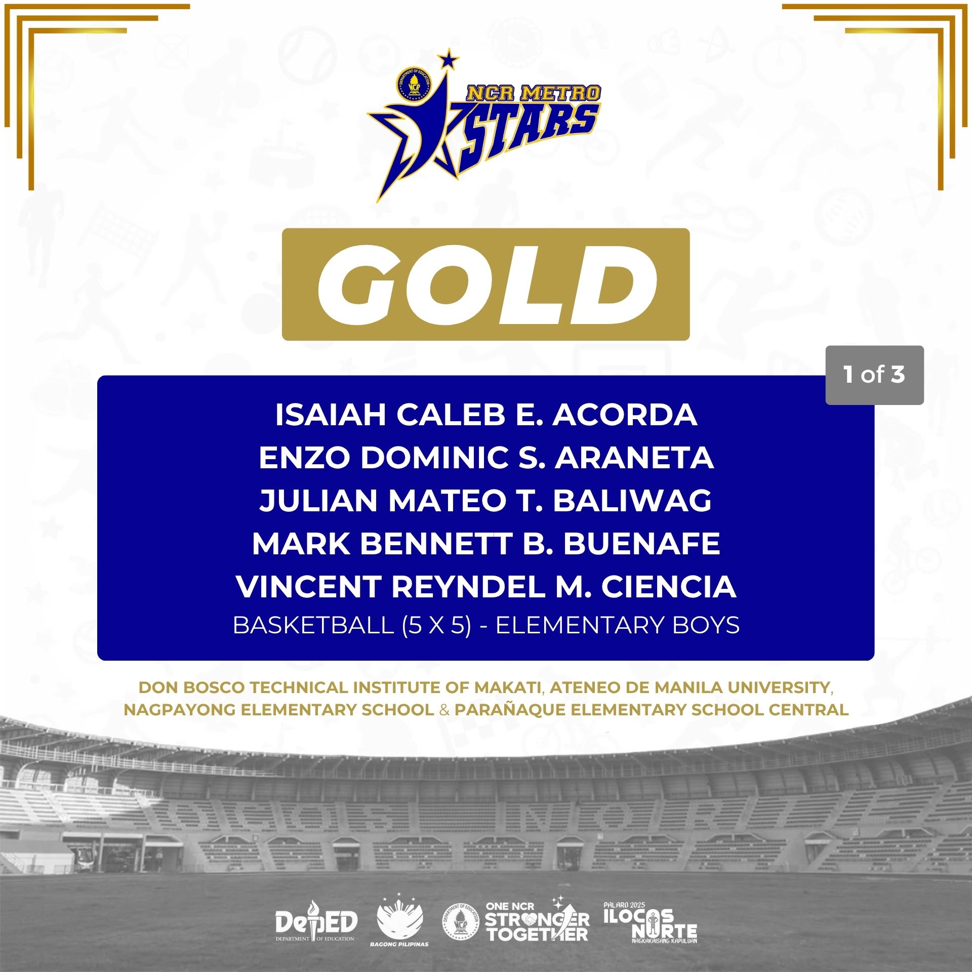 Slide from DepEd Tayo - NCR Facebook page