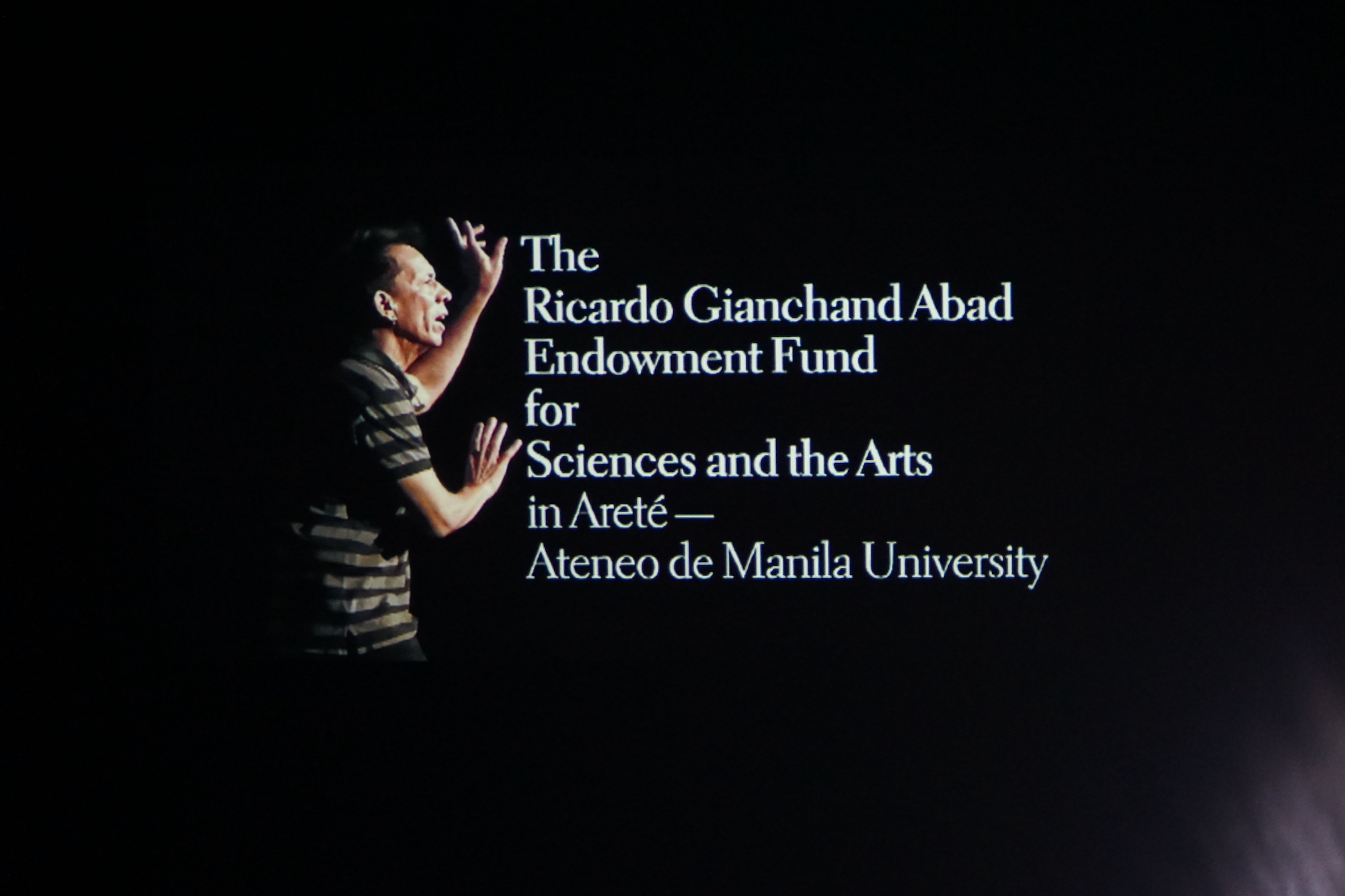 The Ricardo Gianchand Abad Endowment Fund for Sciences and the Arts in Areté - Ateneo de Manila University
