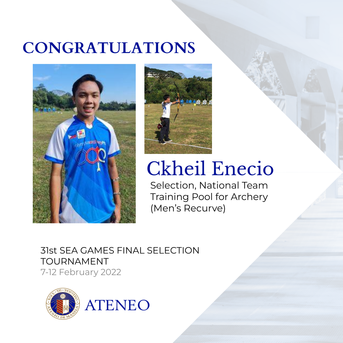Grade 10 archer Ckheil Enecio