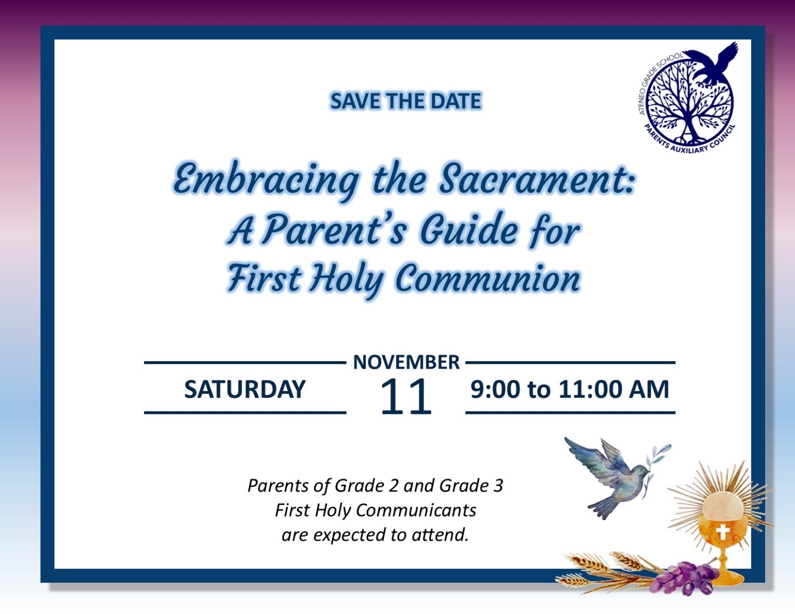 Save the date for the FHC online seminar for parents 