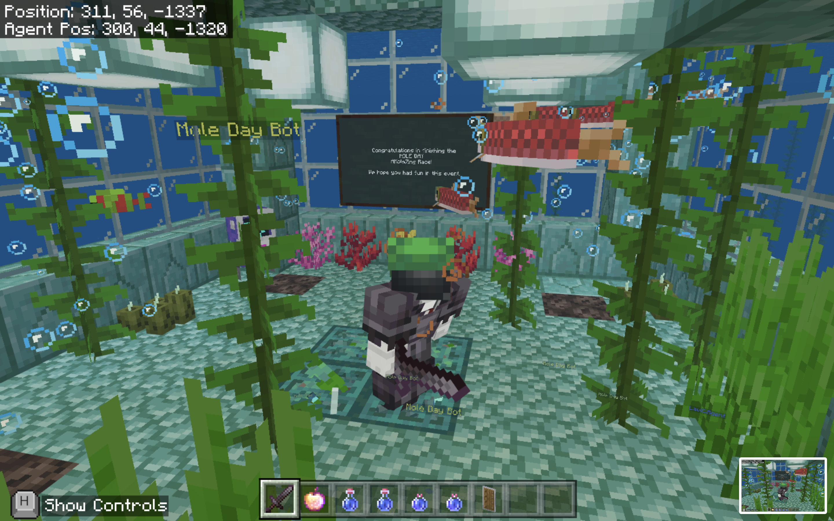 Screenshot of Mr. Subang’s “Finding NeMole” world 