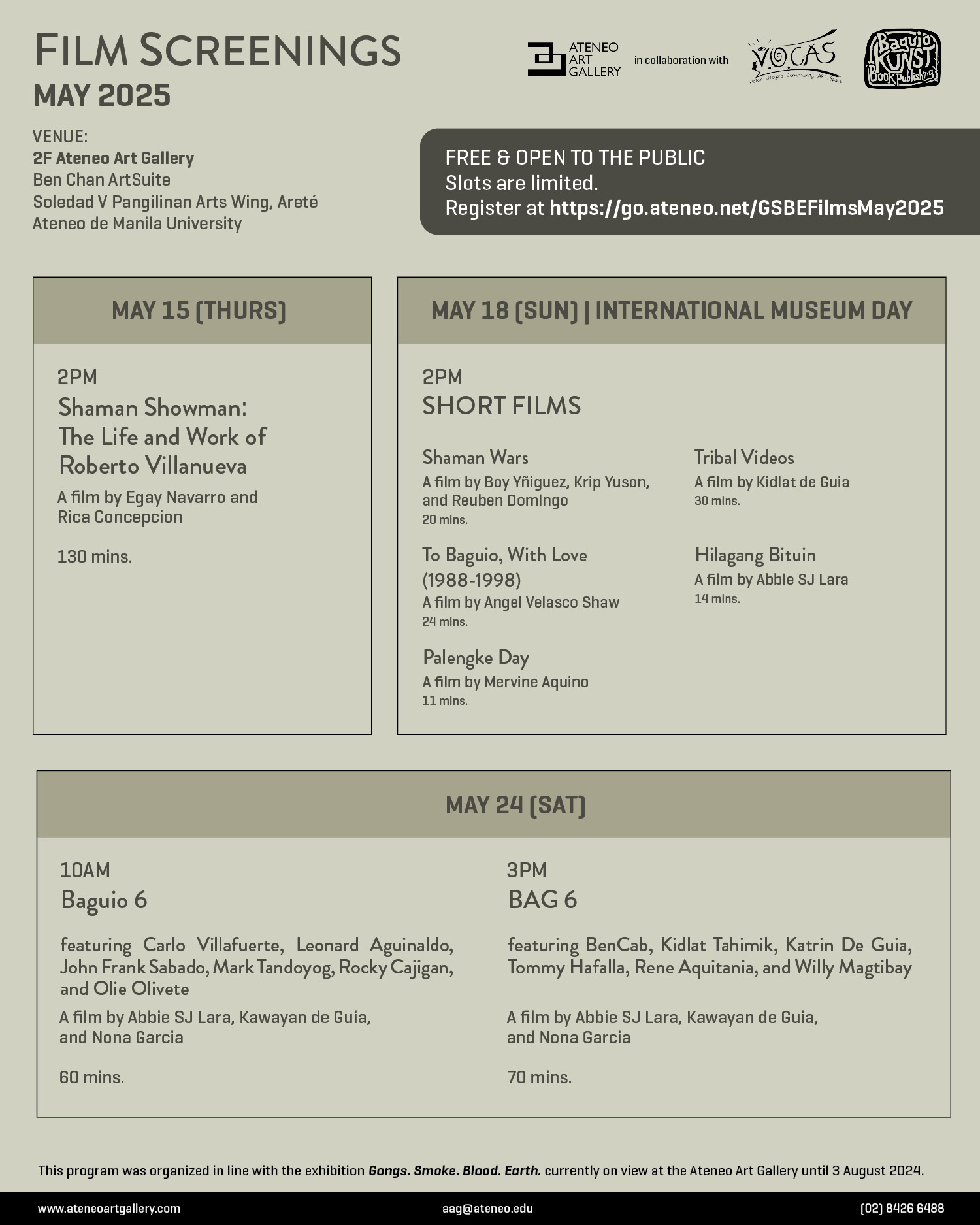 Gongs Smoke Blood Earth Film Screening Poster