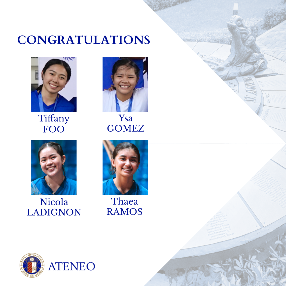 Girls' VT slide 4 of 4 Volleyball Ateneo Blue Eagles