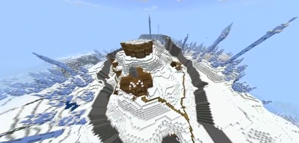 Screenshot of “Frozen Gazdan,” the team's prize-winning build