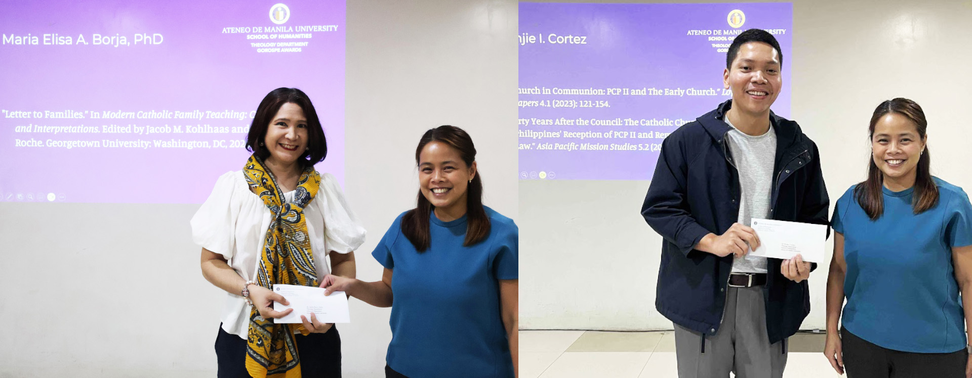 Borja and Cortez awardees