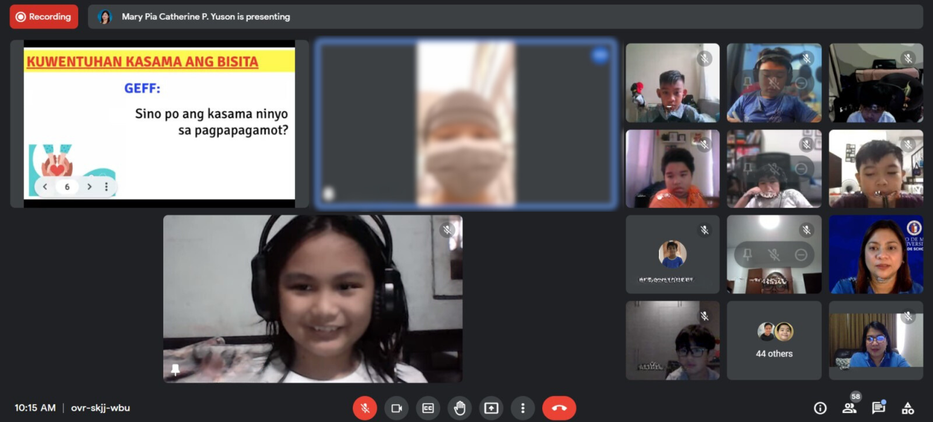 Grade 4’s first Bigay Puso virtual interaction on December 9, 2022