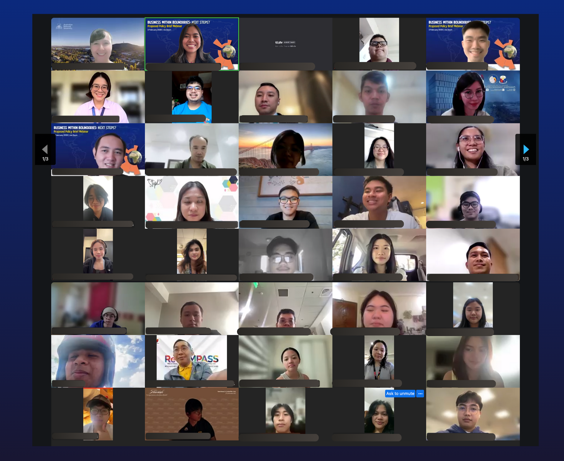 BWB Next Steps Webinar - Group Photo