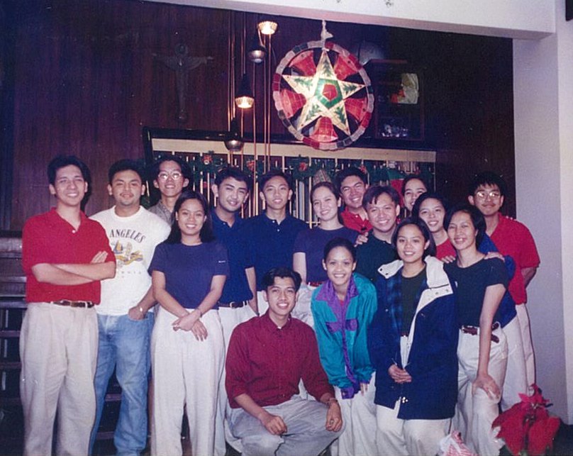 Trish caroling with Hangad in the 90s. Photo courtesy of Trish Lambino/Credit to Paulo K Tirol