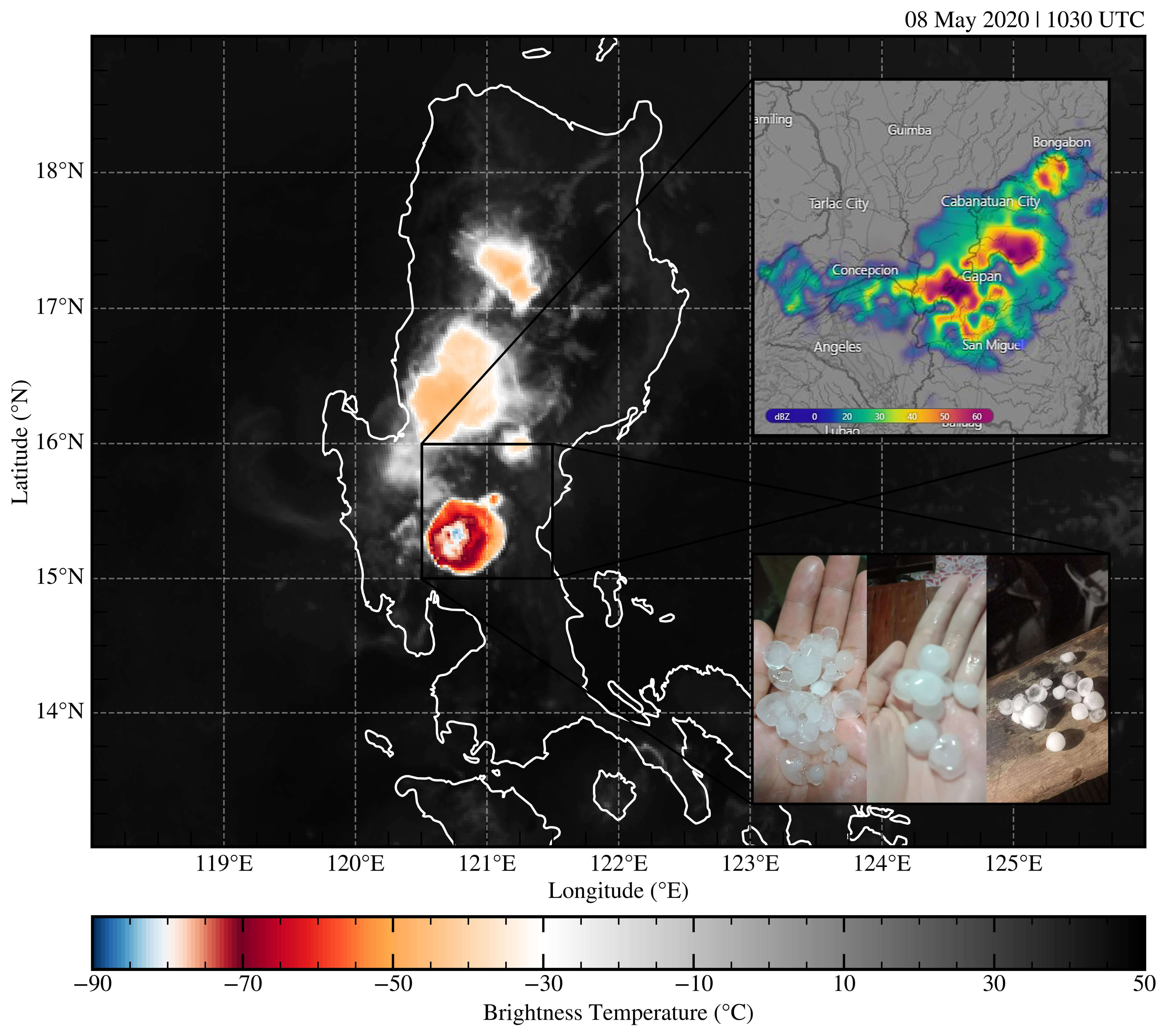 Himawari 8 IR image of Luzon taken on 08 May 2020