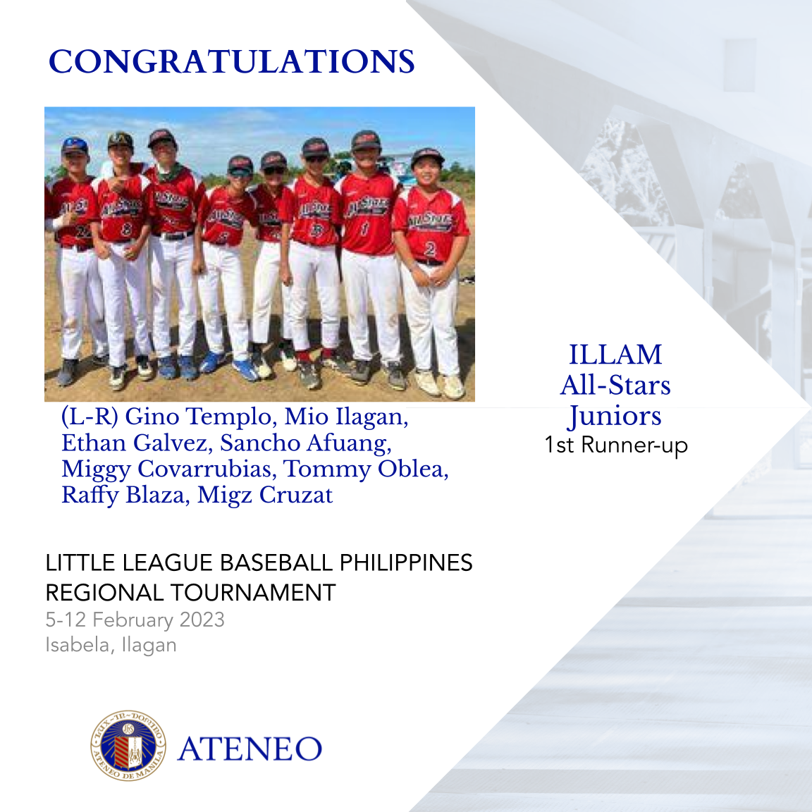 Eight AJHS students are in the ILLAM All-Stars roster.  