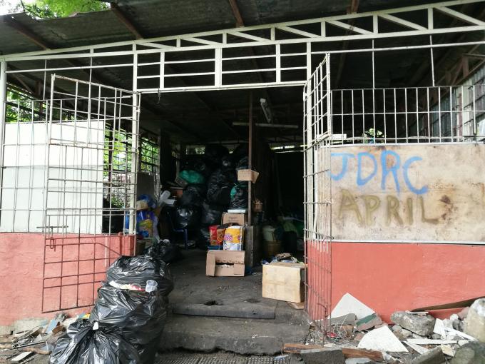 The Ateneo Junior High School Materials Recovery Facility before