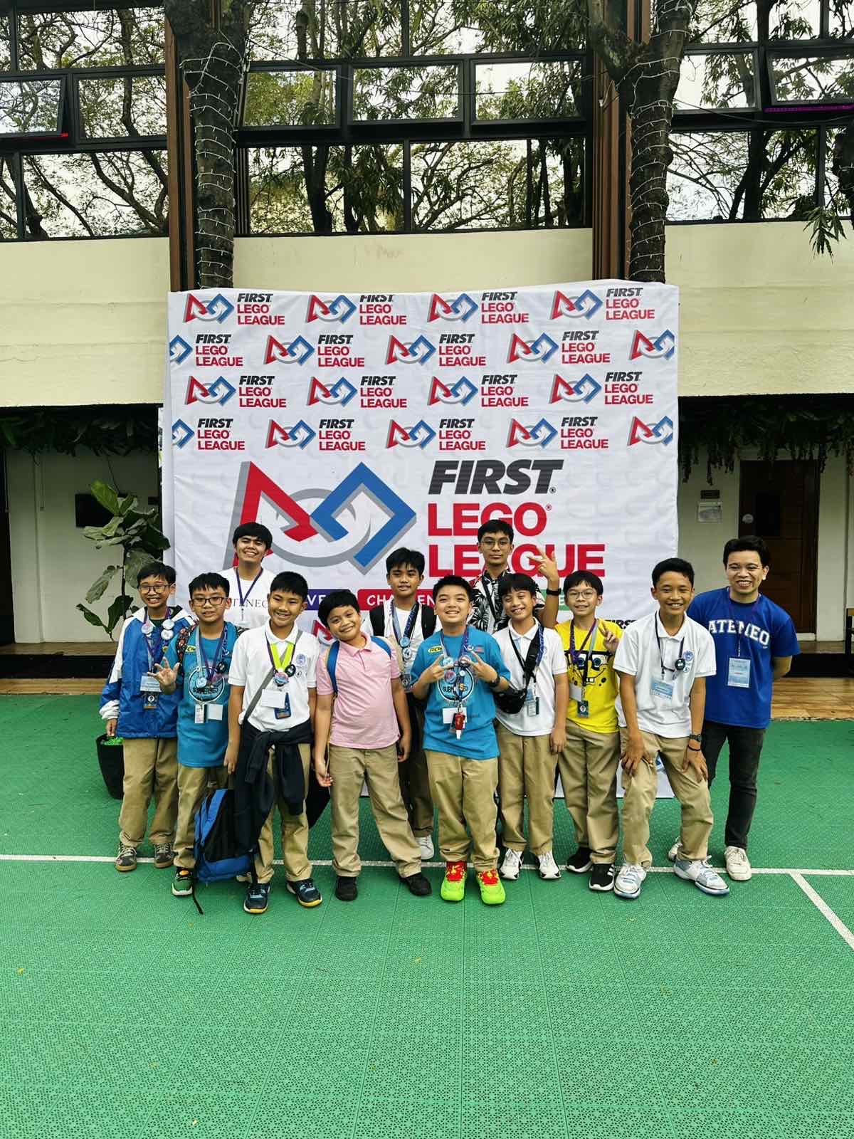 The AGS robotics varsity arrives at Dr Yanga University for the First LEGO League Philippines tournament
