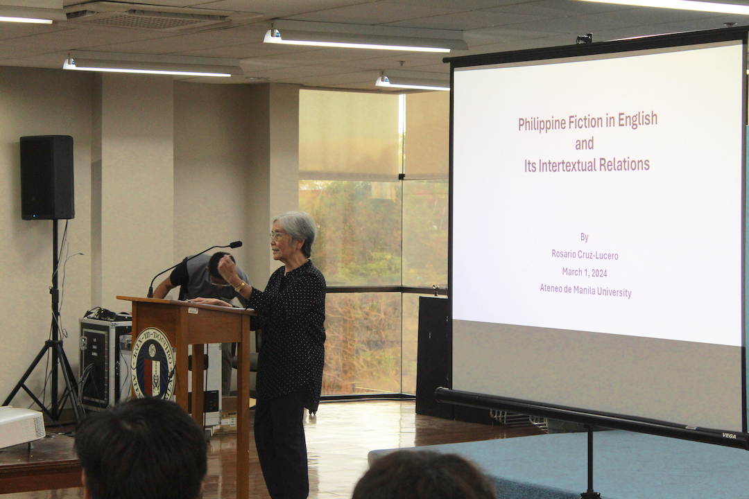 Rosario Cruz-Lucero delivers this year’s Irwin SJ Professorial Chair Lecture
