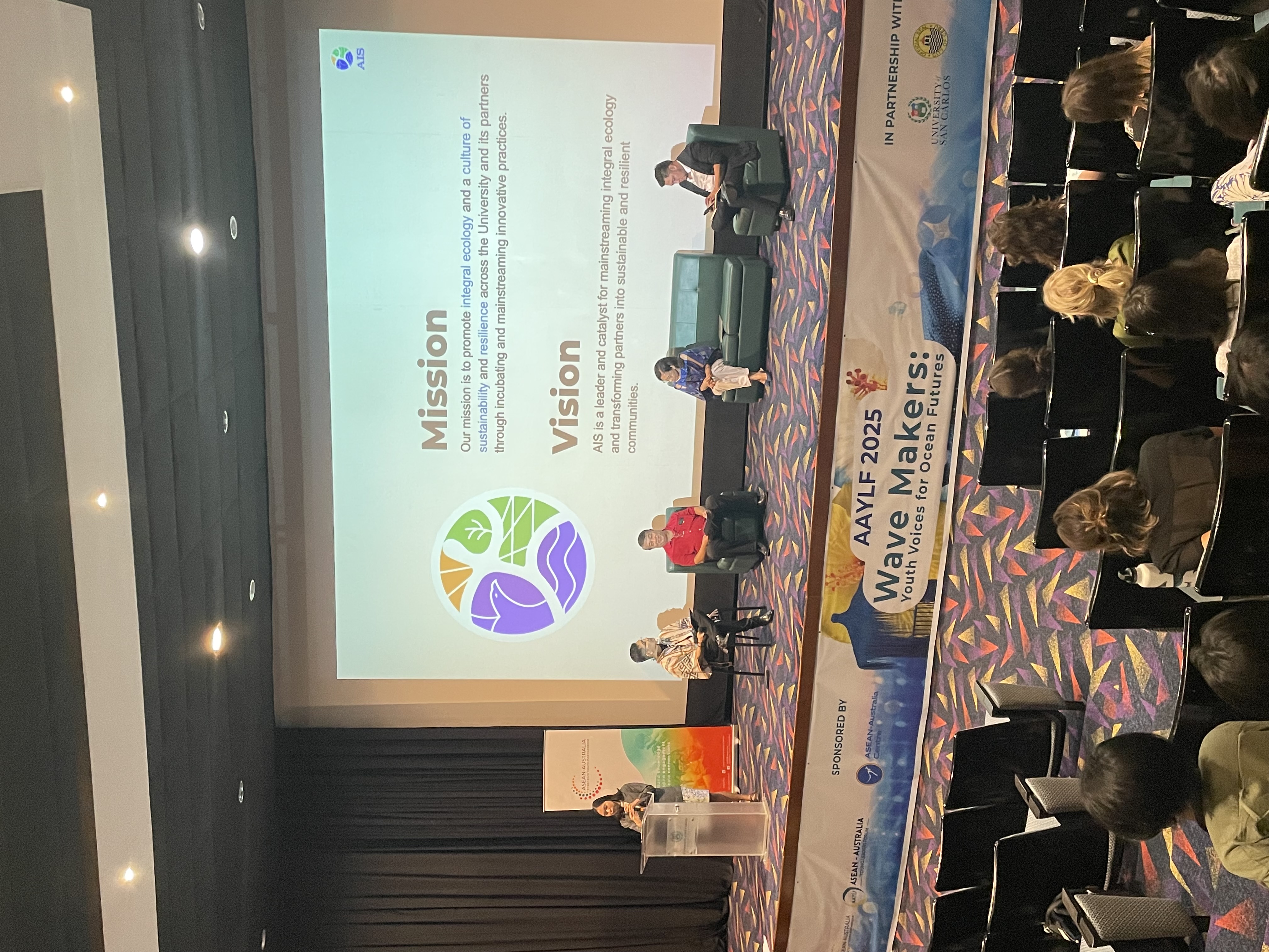 Ms Rapada briefly shares the work of AIS in her presentation