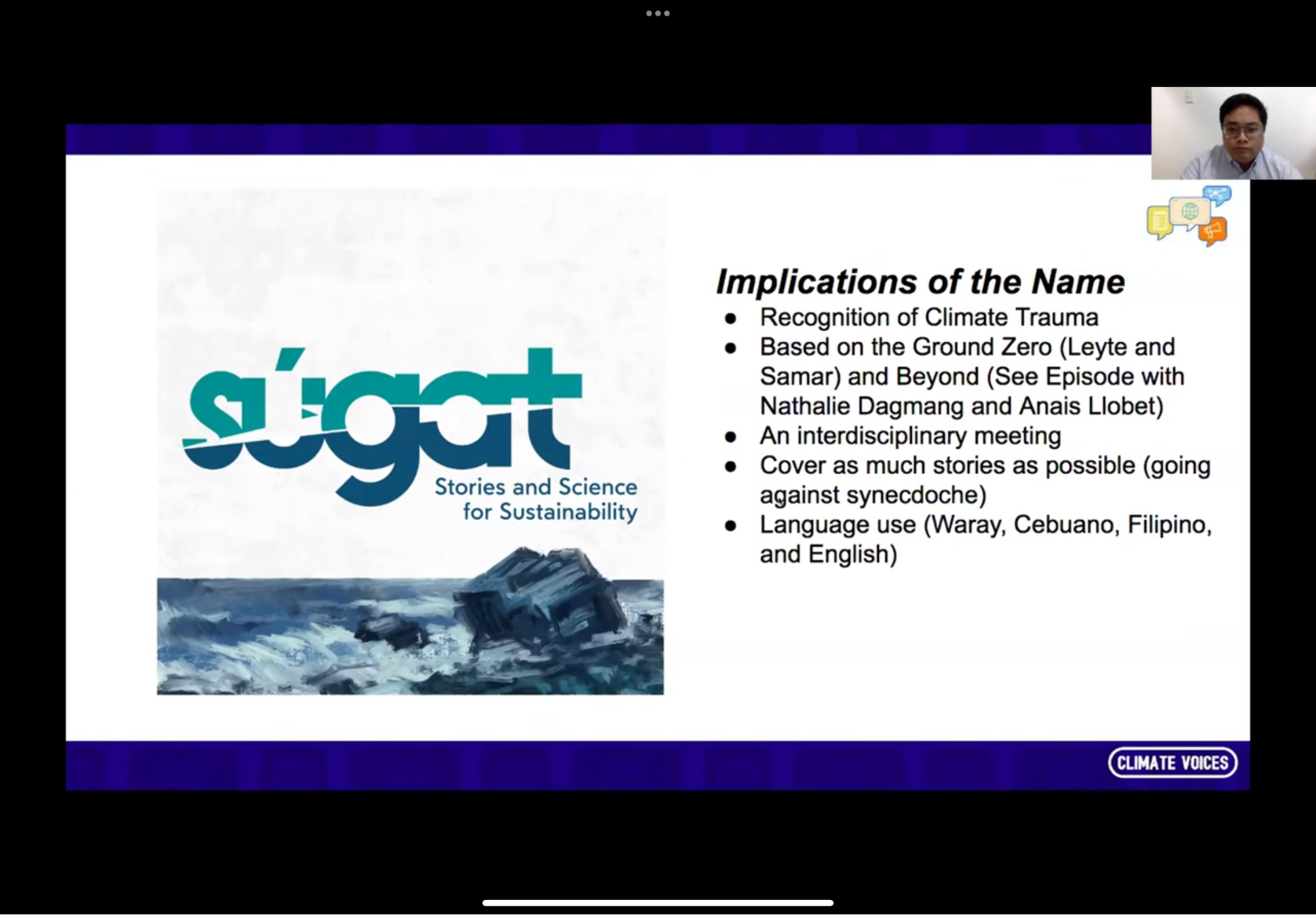 Mr Claros explains the origins of the project name.