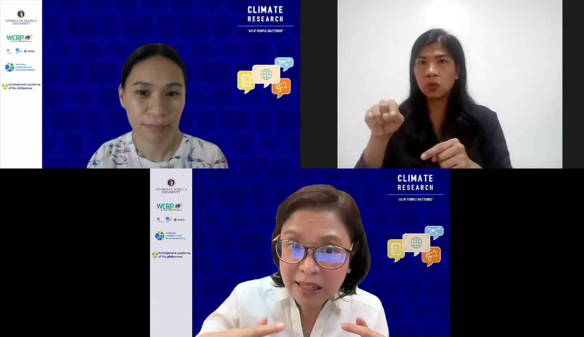 Dr Ravago answering questions from participants.