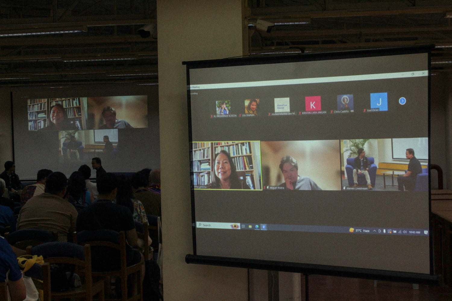 Dr Lanzona, Mr Rivera, and Dr Totanes during the roundtable discussion