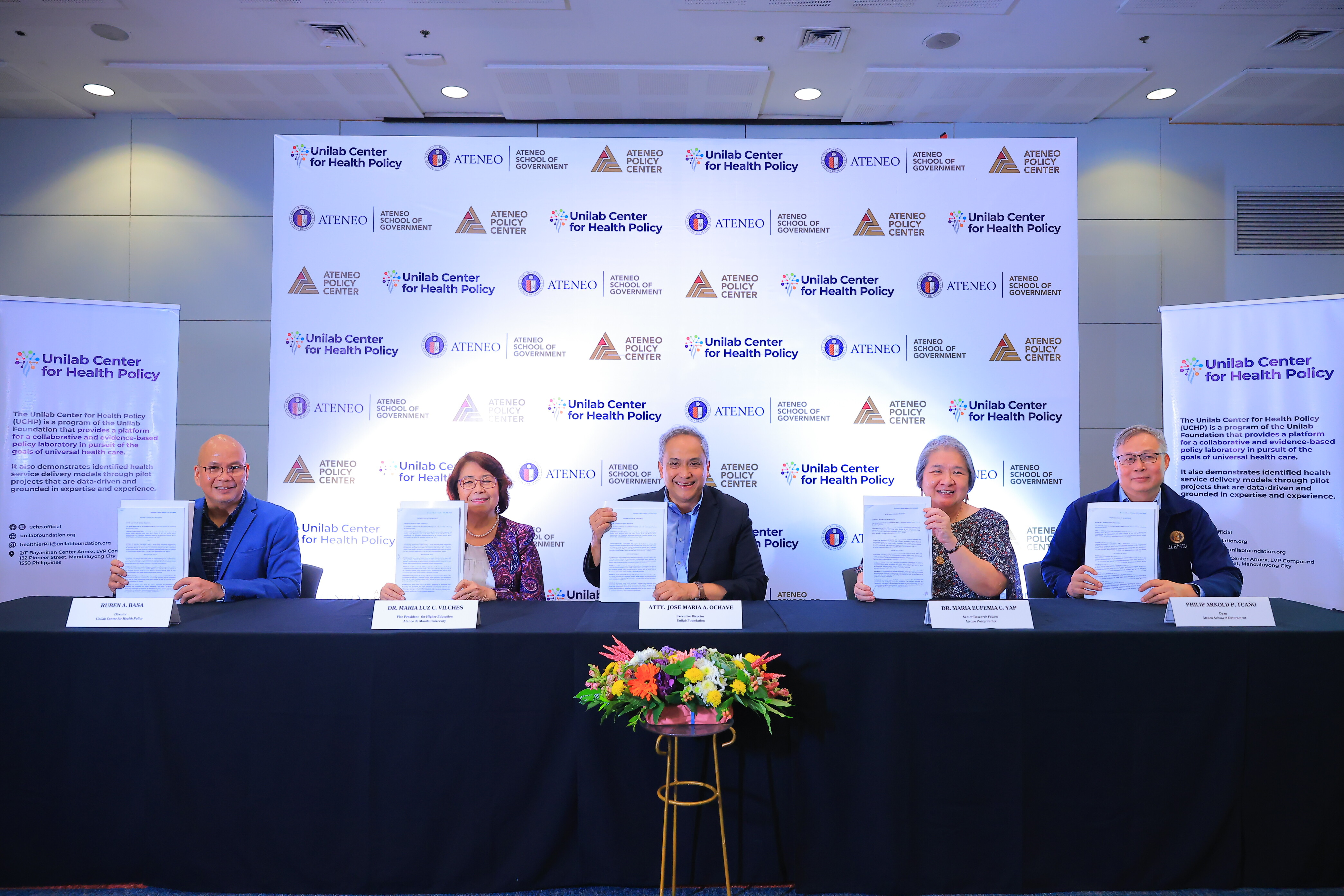 Ateneo signs MOA with Unilab Foundation to strengthen local health financing systems