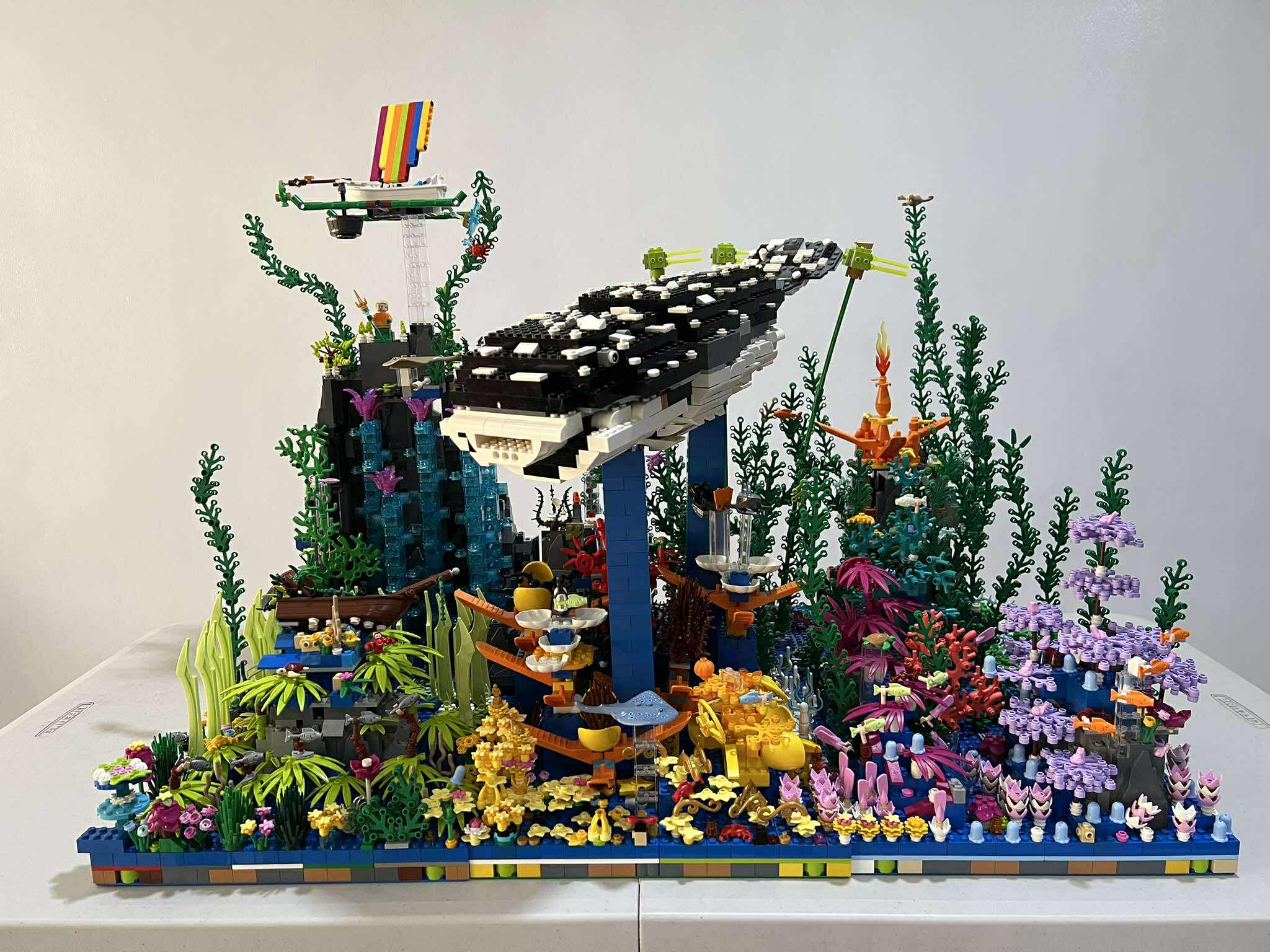 The Primary Team built a replica of the Tubbataha Reef in Palawan, complete with an explosion of color with corals and sea creatures and fronted by a large Butanding (whale shark) in the center.