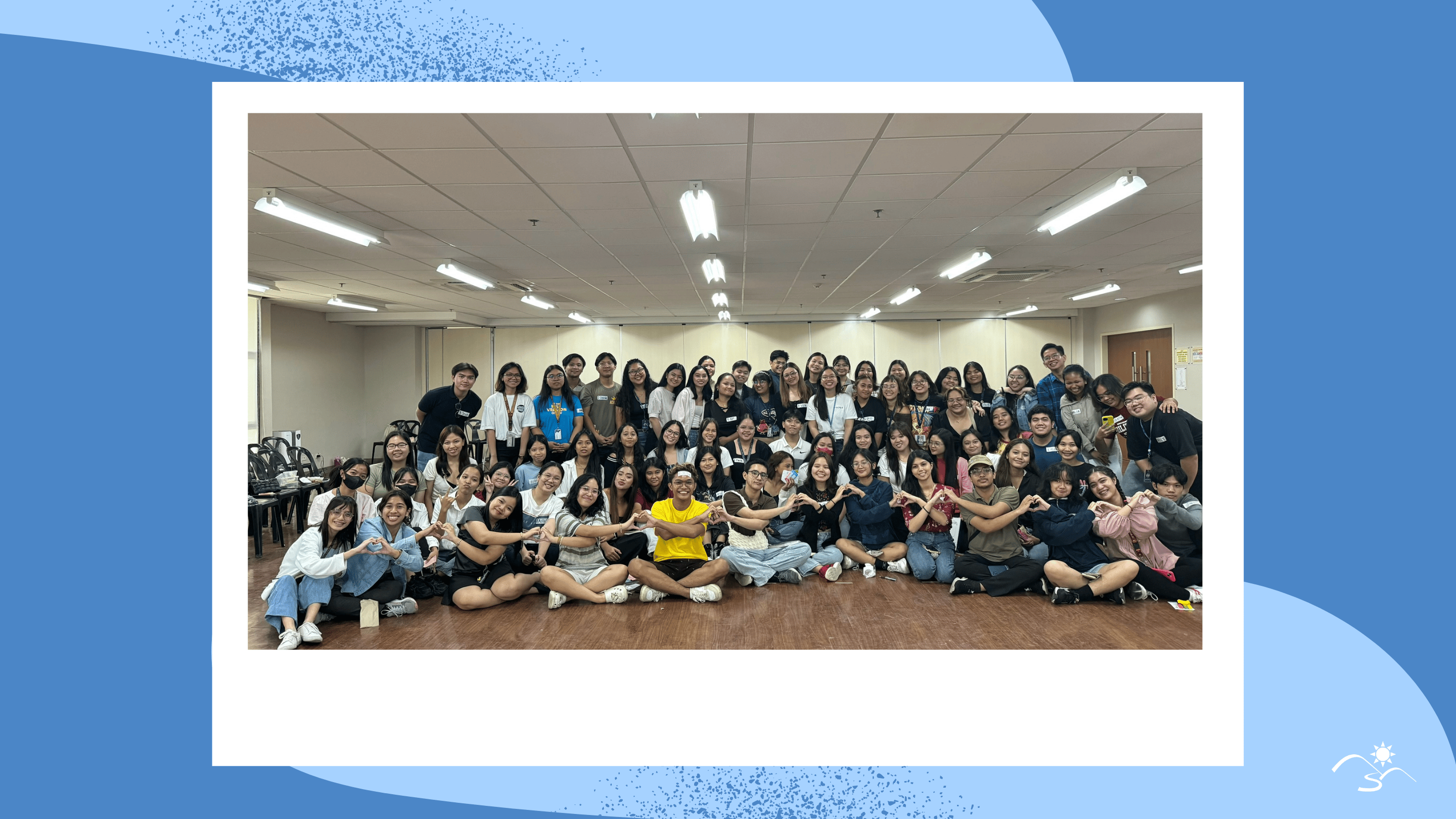 Members of the Pathways freshies and the graduating batch gather for a photo