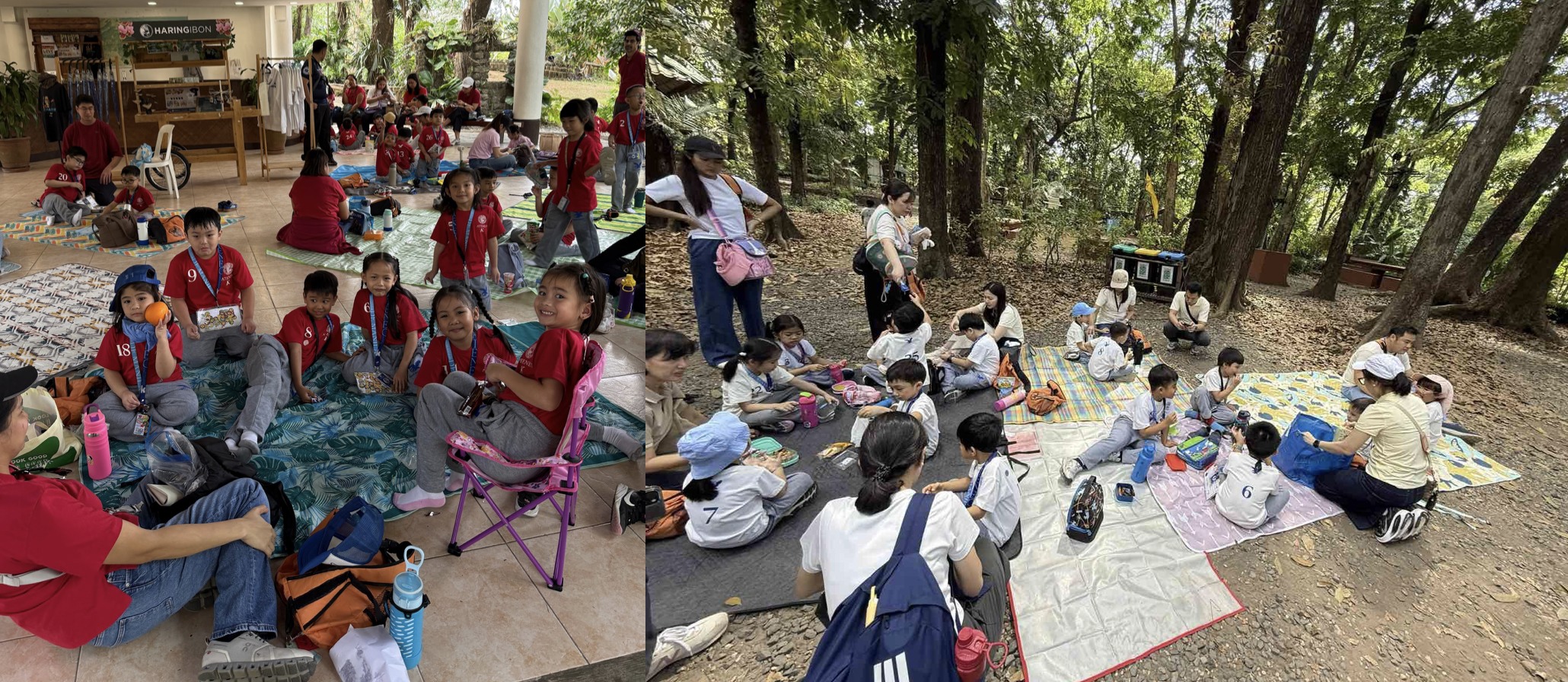 Everyone enjoyed a picnic surrounded by nature. (Photo courtesy of Katrina Herrera and Mela Quiroz)