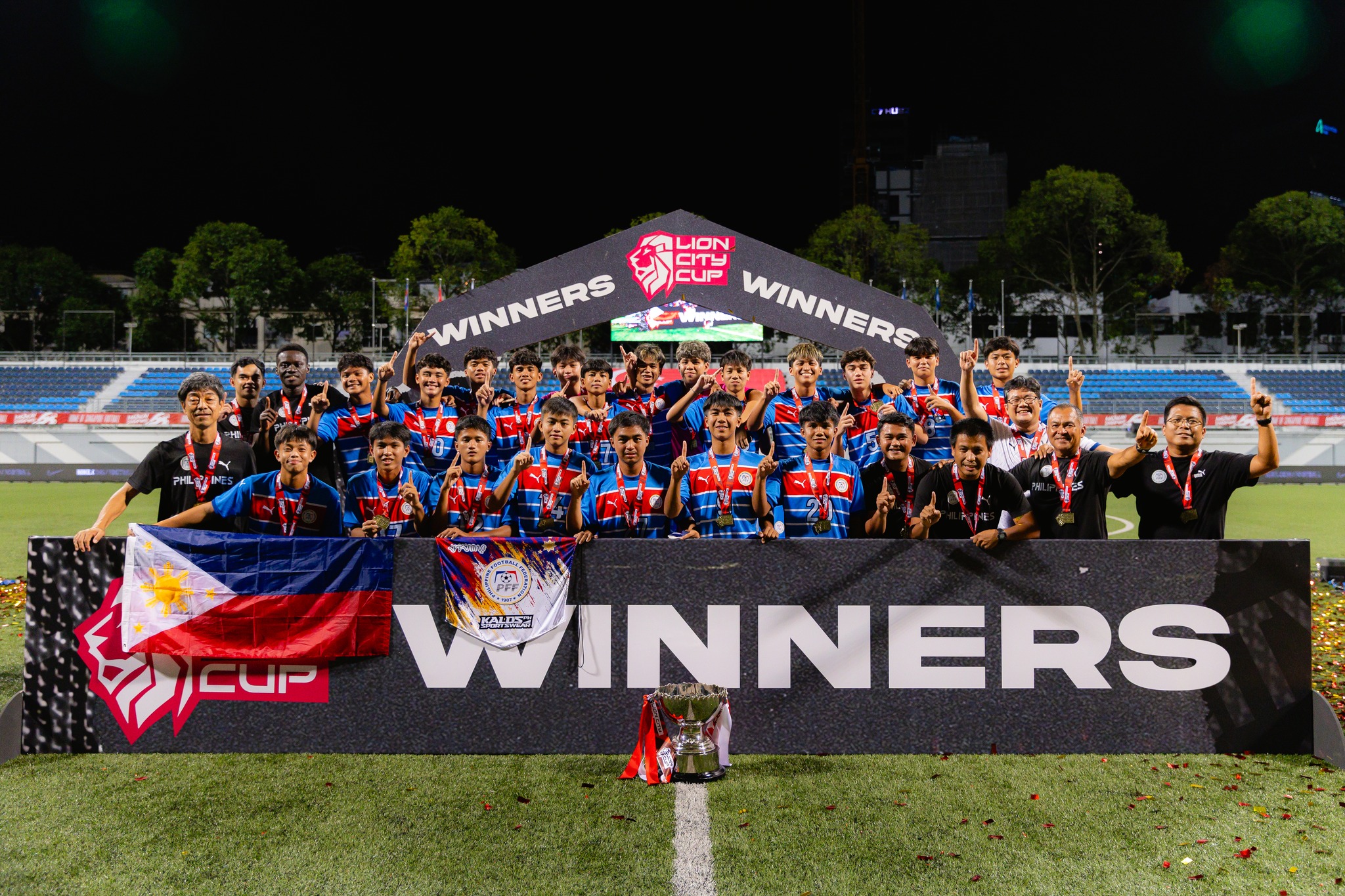 The Philippine U16 Boys’ National Team Crowned 2025 Lion City Cup Champion