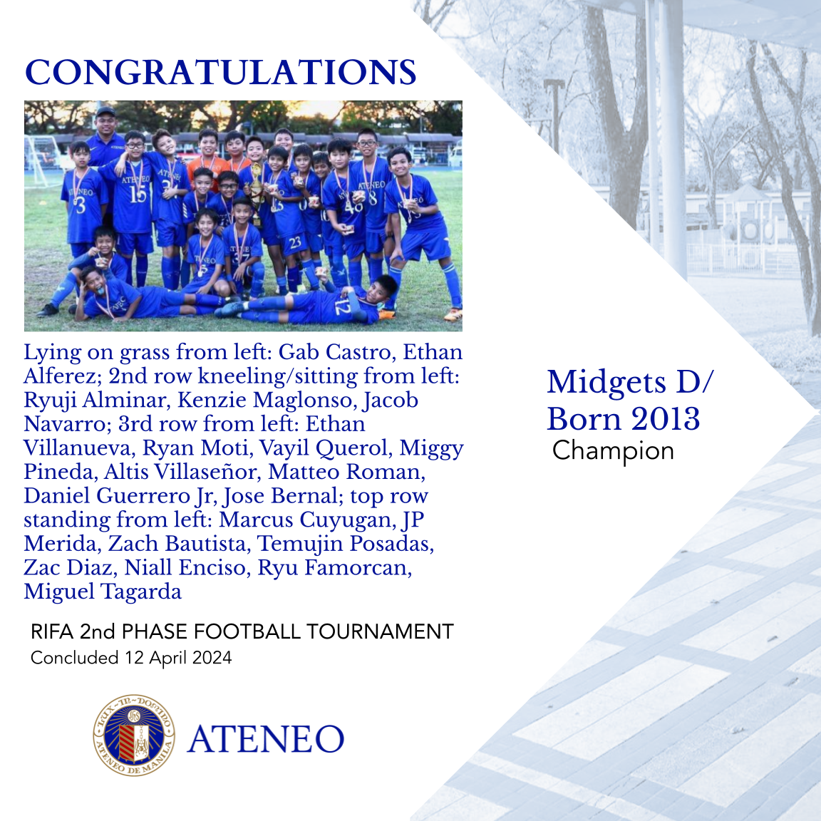 Midgets D/Born-2013 Blue Eagles 