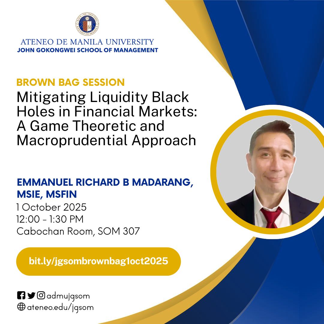 JGSOM Brown Bag 20251001 Madarang