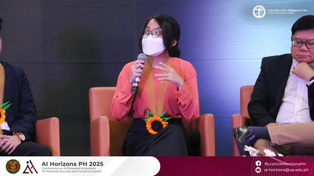 Ms. Almira Redoble (center, in orange) during the panel Q&A session.