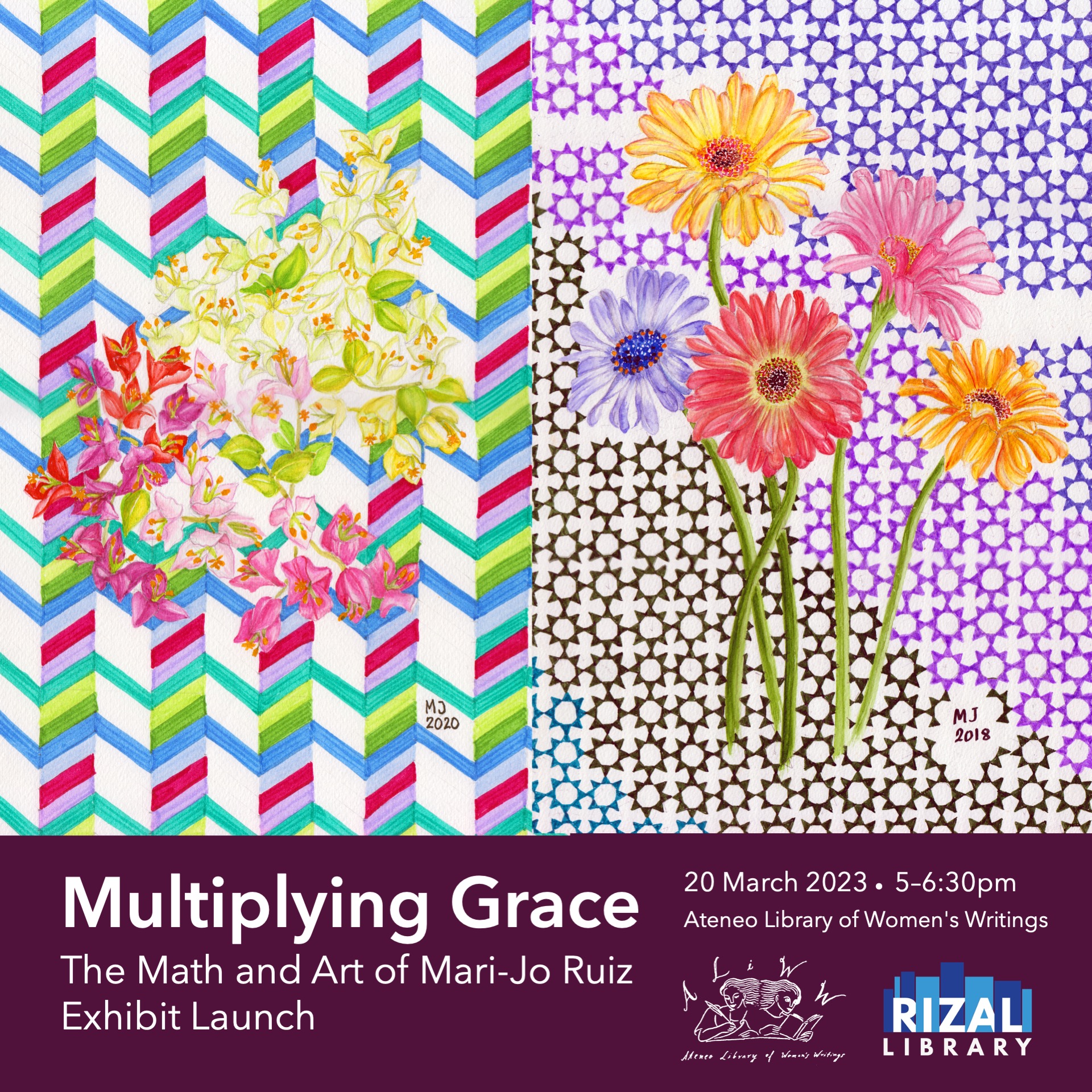 Invitation for Multiplying Grace: The Math and Art of Mari-Jo Ruiz