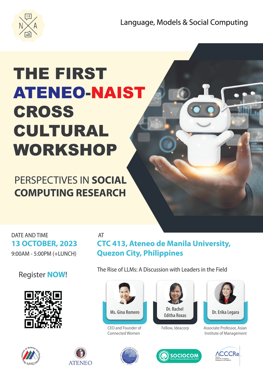 The First Ateneo-NAIST Cross-Cultural Workshop on Perspectives in Social Computing Research poster