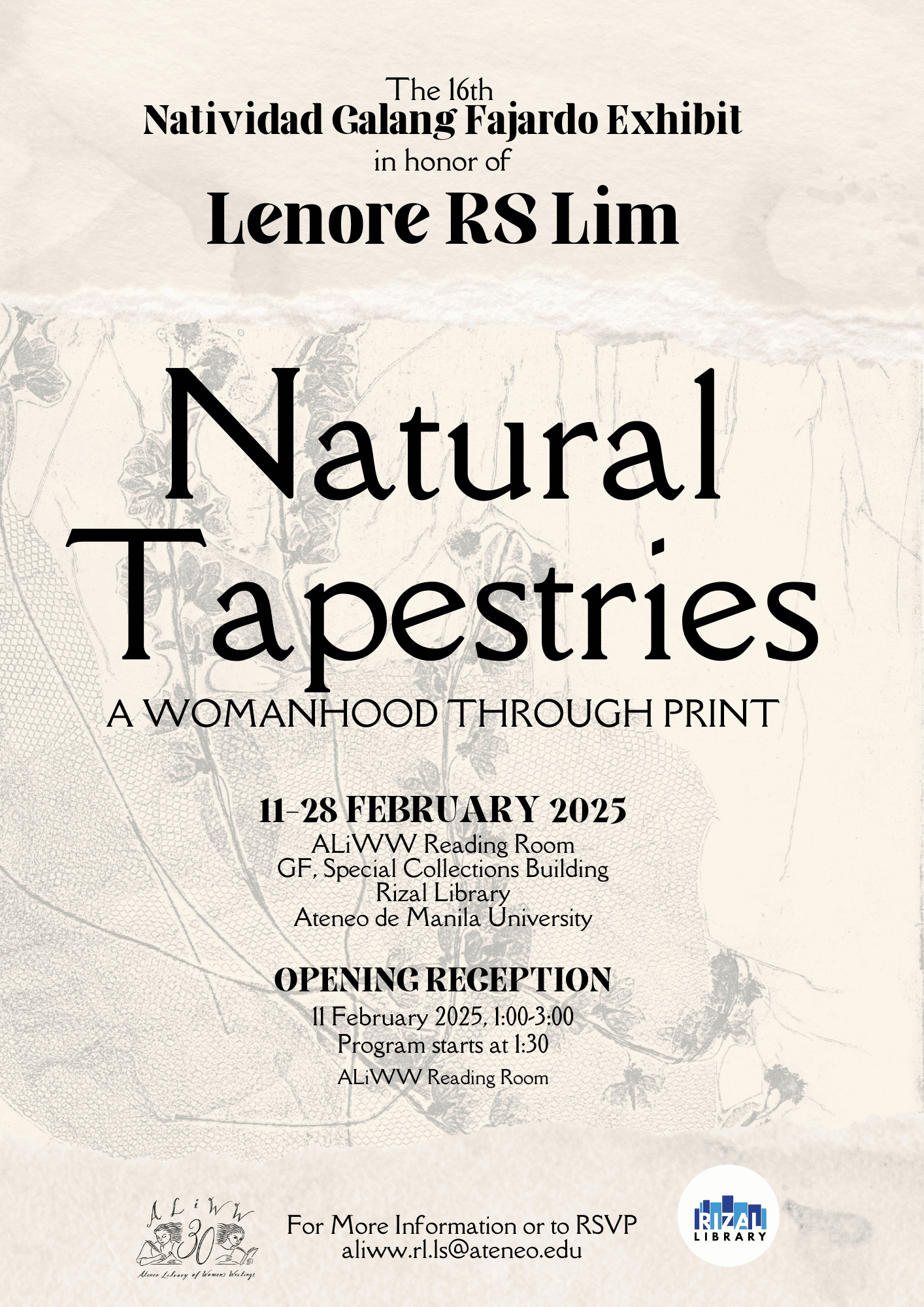 poster for natural tapestries