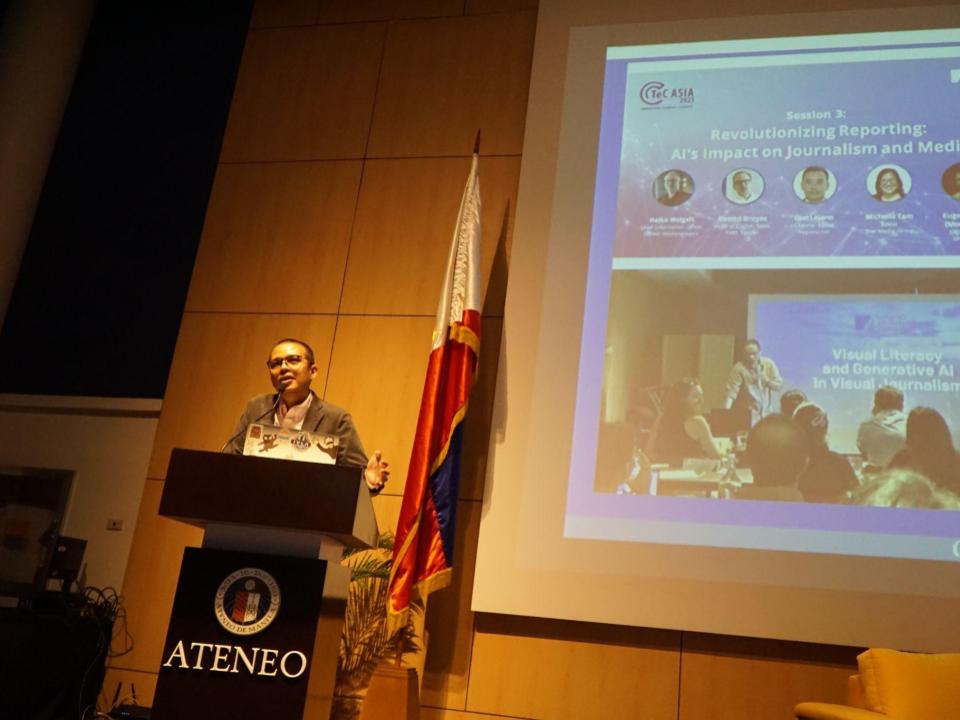 Aaron Vicencio, director of the Eugenio Lopez Jr Center for Multimedia Communication