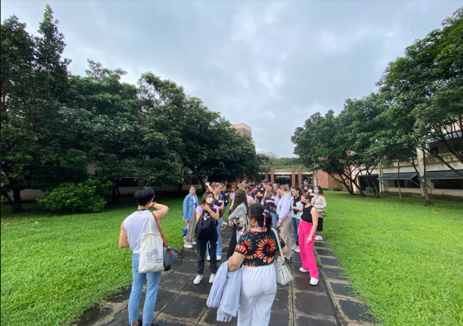 ASEC members tour IXS around the Ateneo Loyola Heights campus