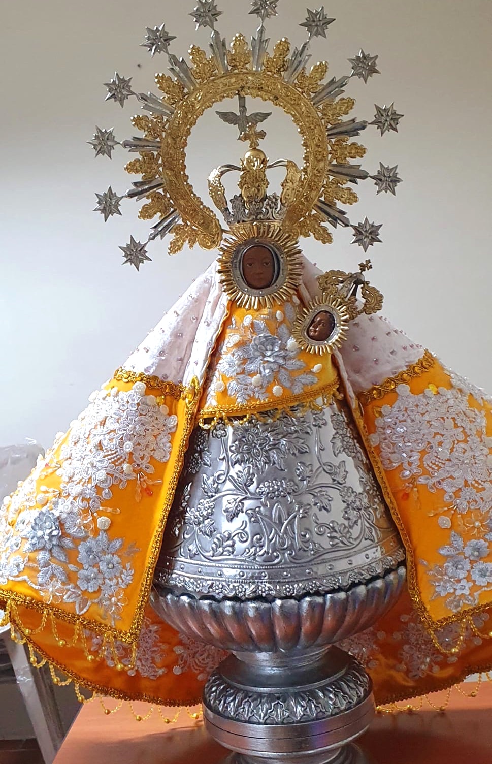 The pilgrim image of Our Lady of Peñafrancia