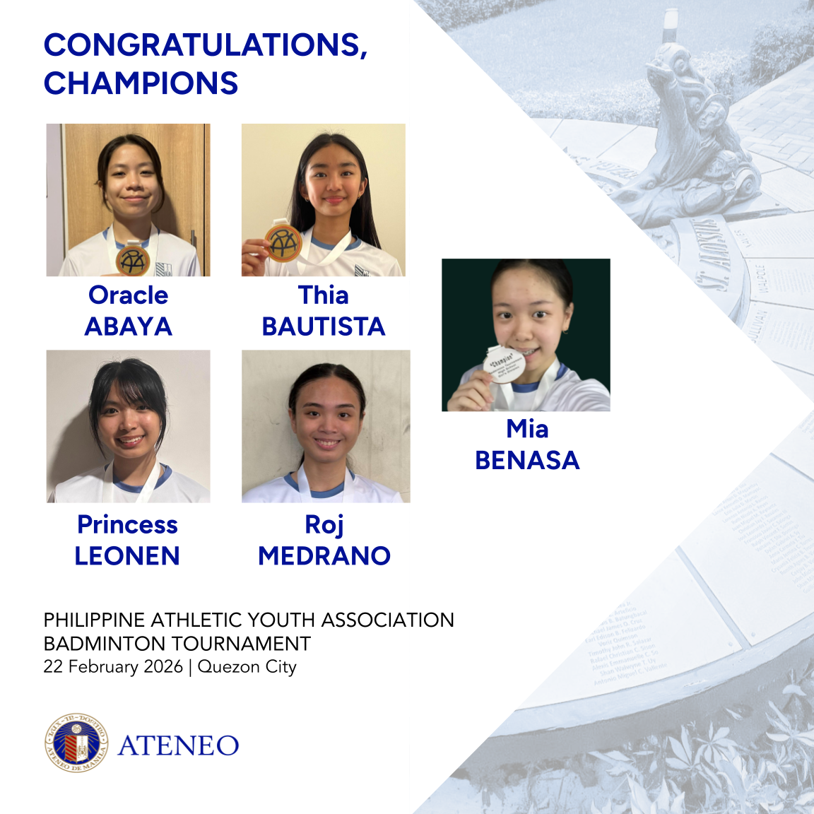 PAYA BADMINTON CHAMPS girls 