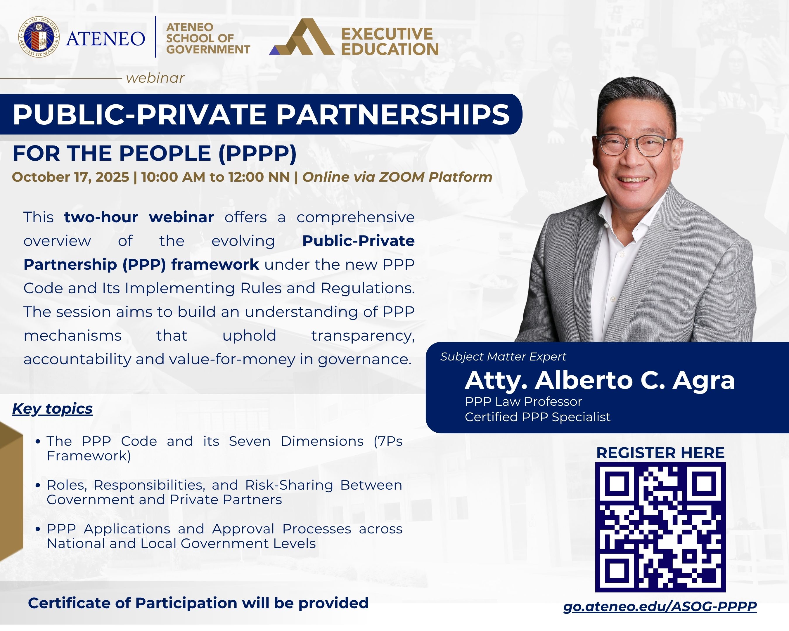 Webinar on Public-Private Partnerships