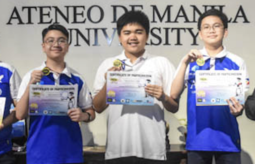 TEAM A (Spike Prime) from left: Dylan Lim, Aidan Cabaya, Ian Auto