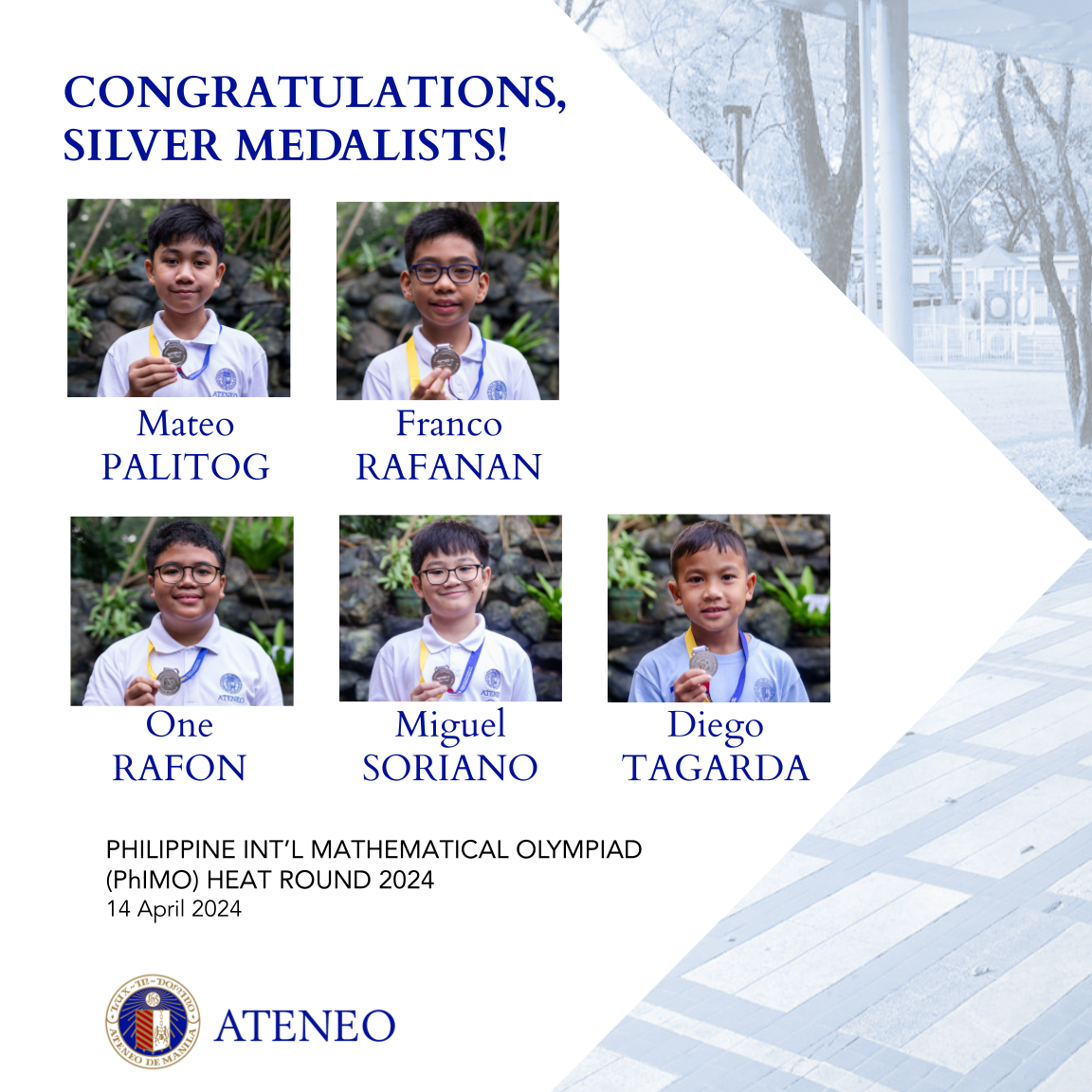 PhIMO HR 2024 silver medalists slide 3  