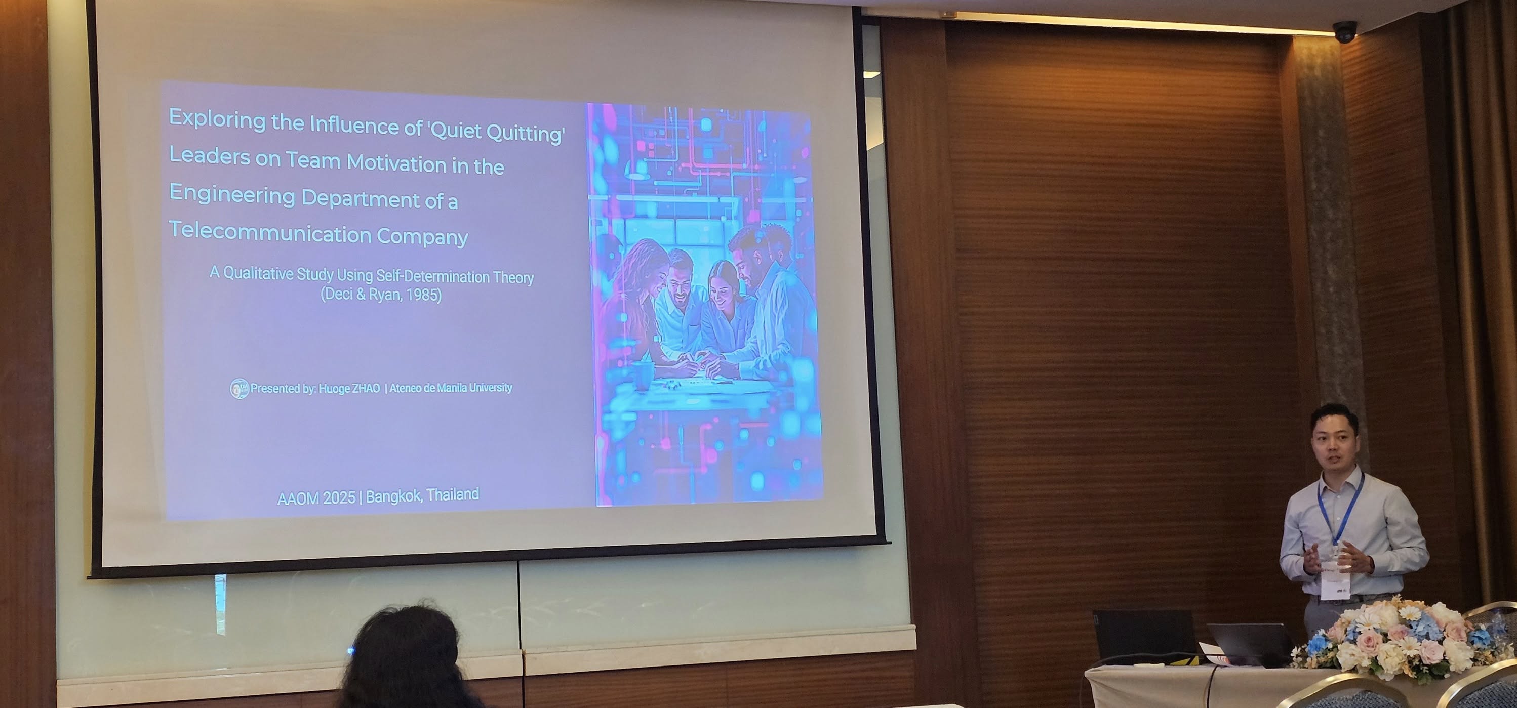 Paper presentation by Huoge Zhao