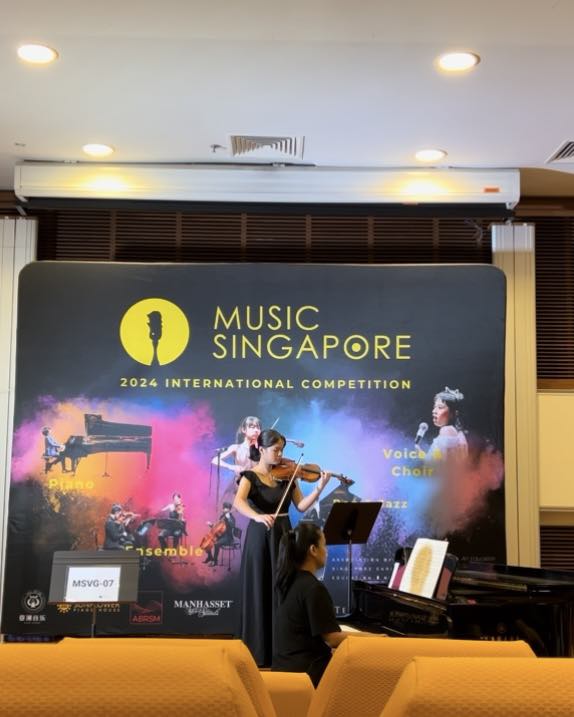 Raeka Raquel performs in the Music Singapore competition 