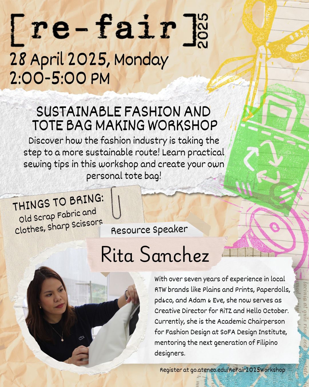 Ms. Rita Sanchez from The School of Fashion and Arts (SoFA)