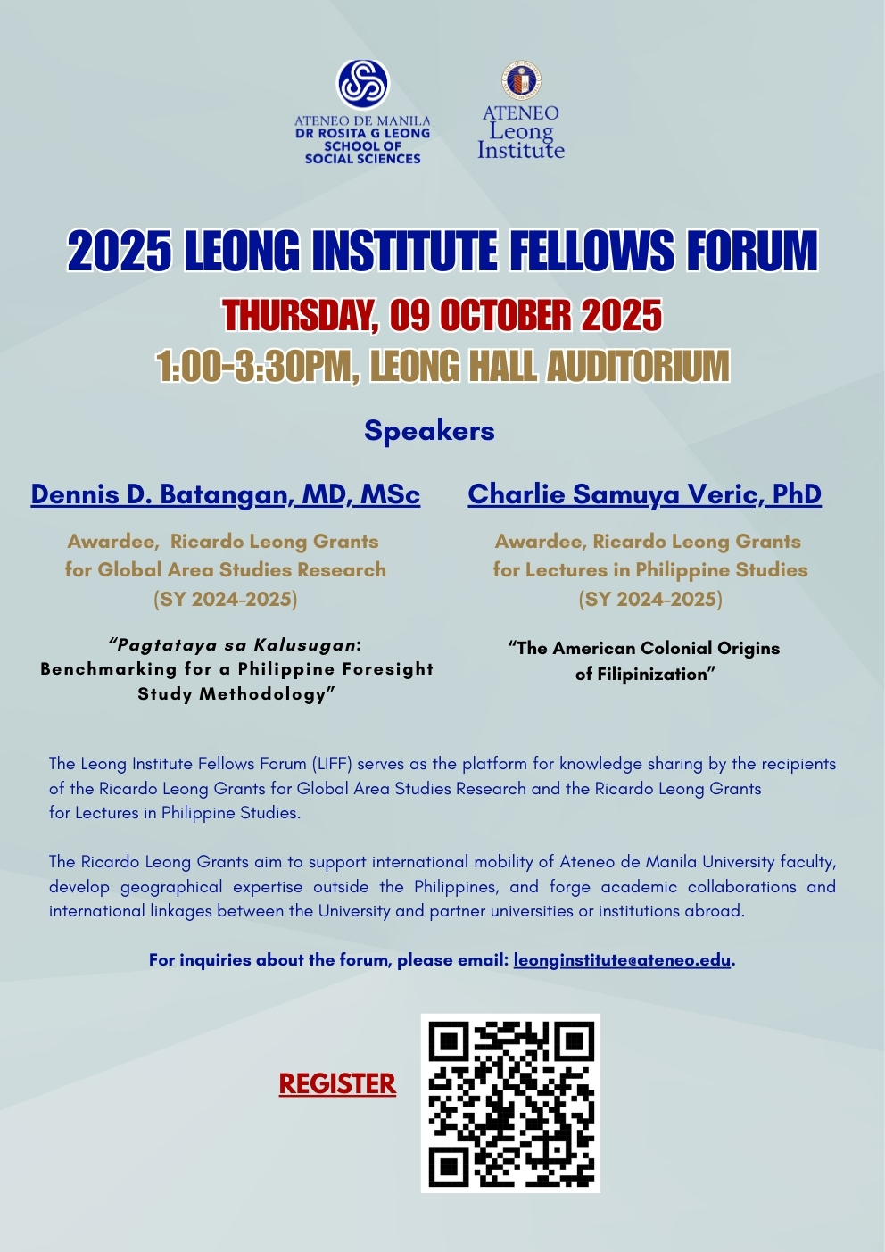 2025 Leong Institute Fellows Forum
