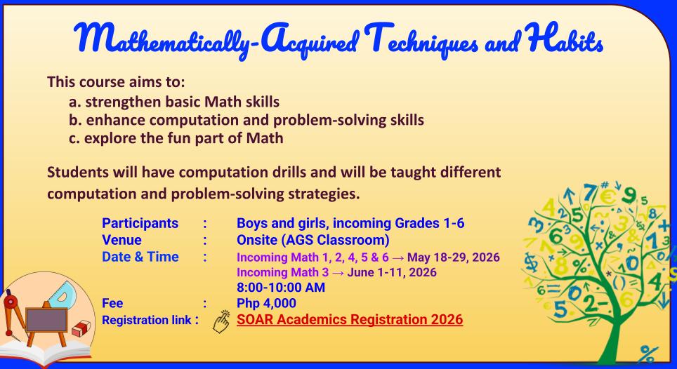 Mathematically acquired techniques and habits slide 10 