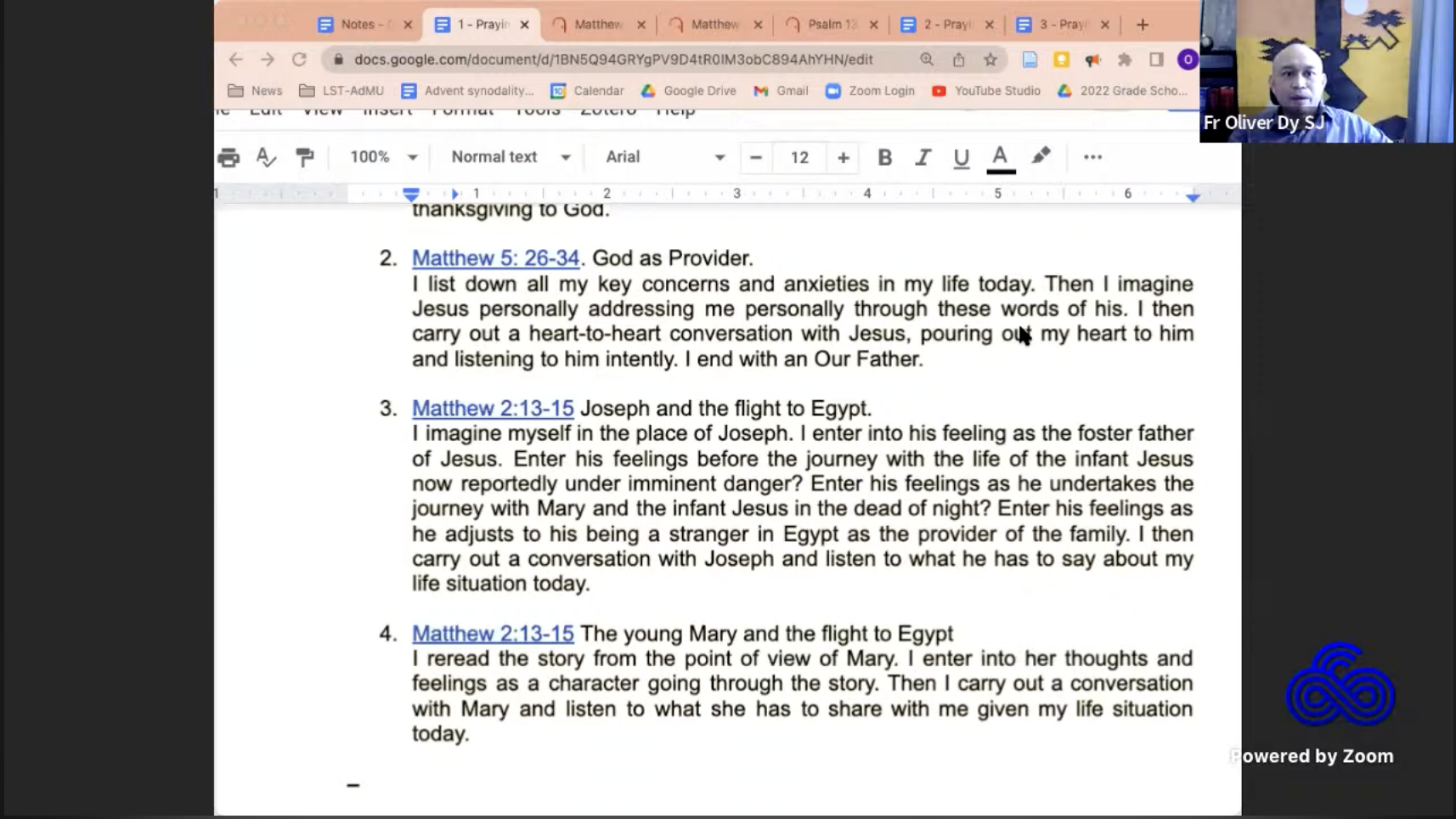 AGS Parents Advent Recollection