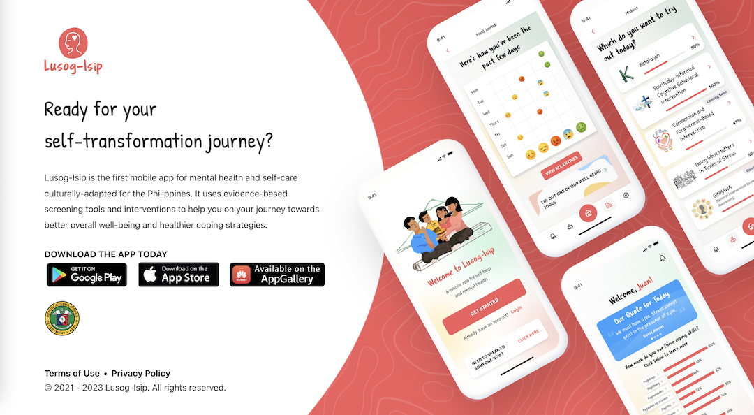 The Lusog-Isip suite of digital tools for mental health
