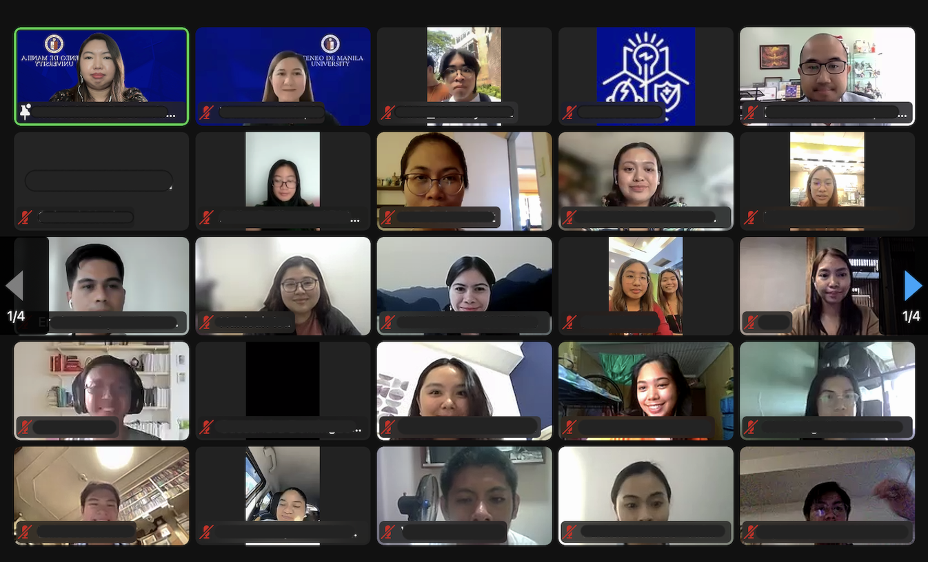 Image: Group photo of the attendees of the webinar