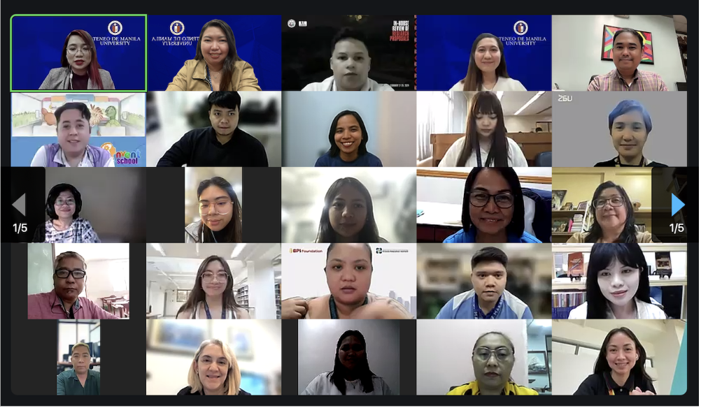 Image: Group photo during the webinar