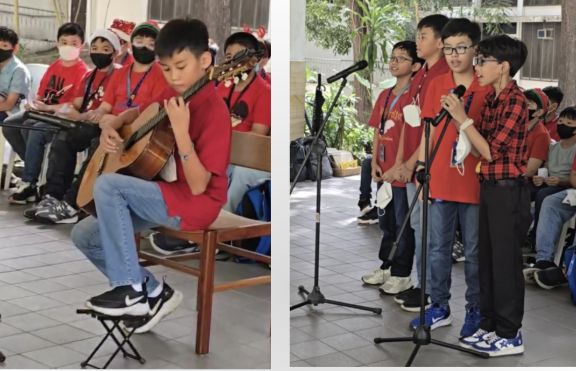 AGS boys perform for the Lolo Jesuits 